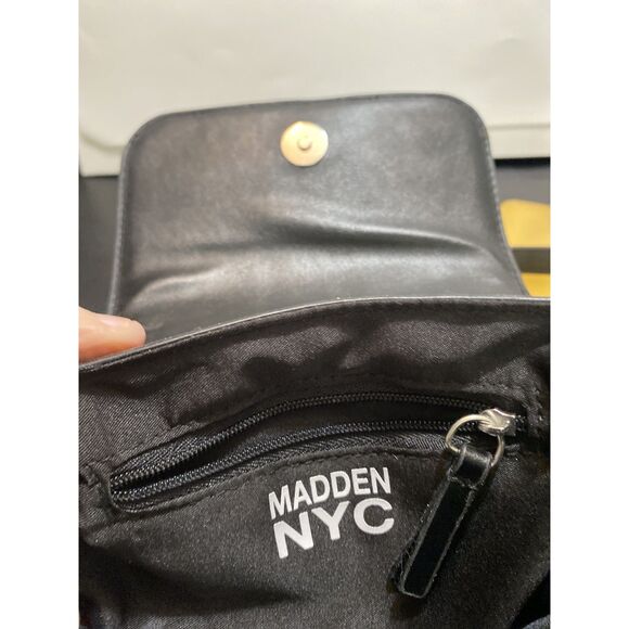 Madden NYC Black Mini Bag Purse with Long Adjustable Crossbody Strap - Picture 4 of 11